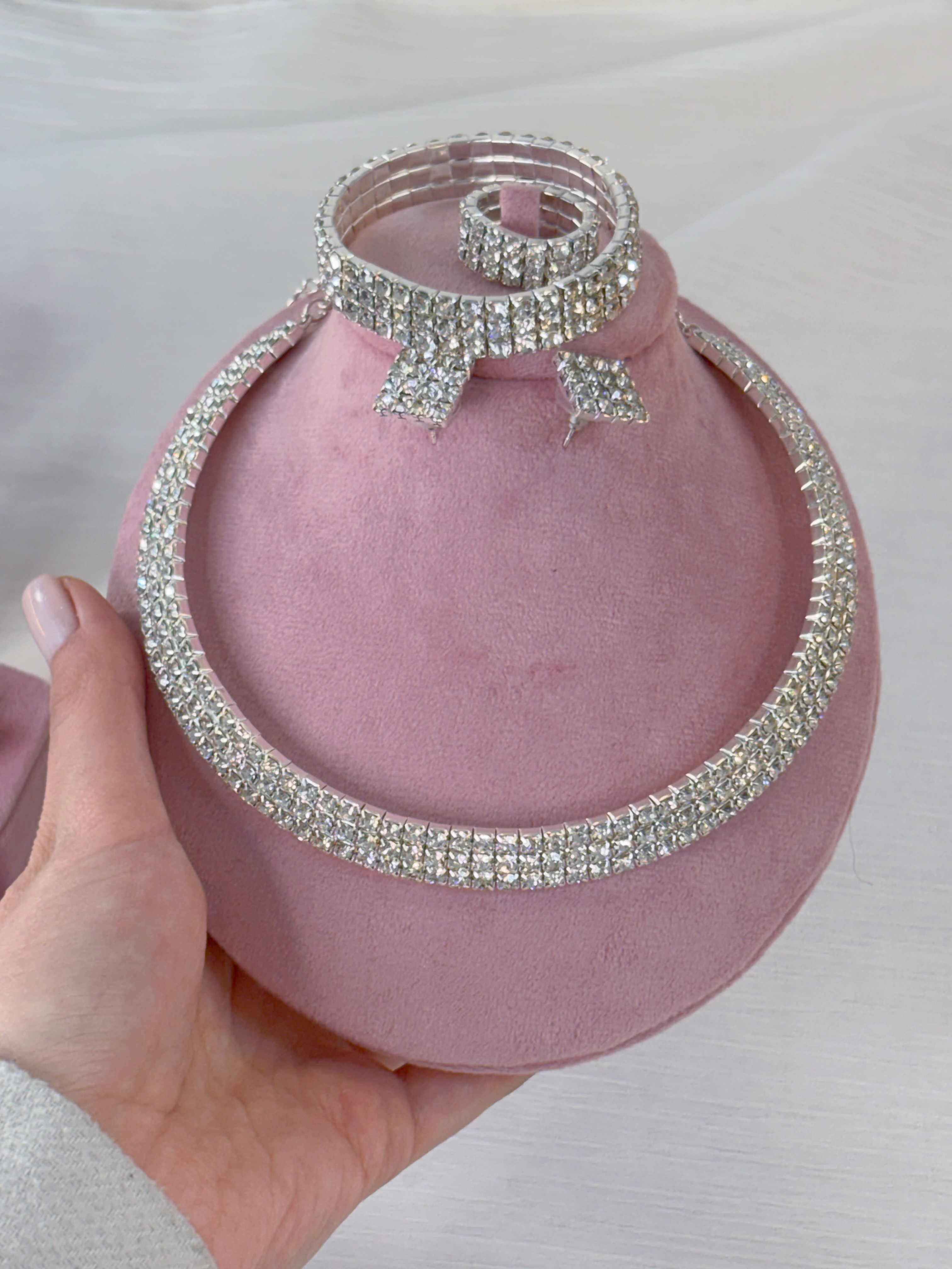 ست طوق جواهری