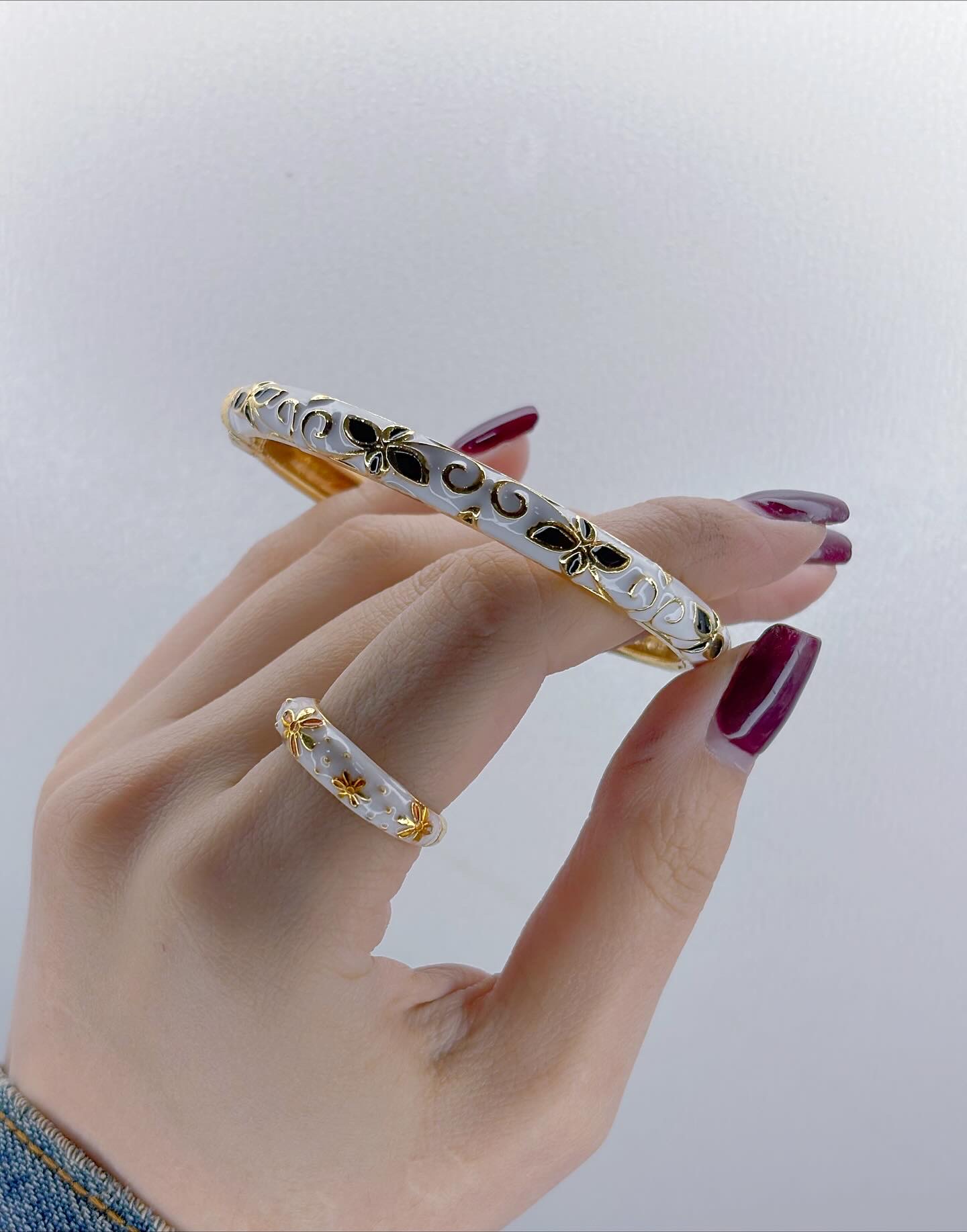 بنگل میناکاری فری سایز